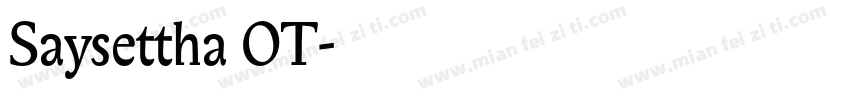 Saysettha OT字体转换